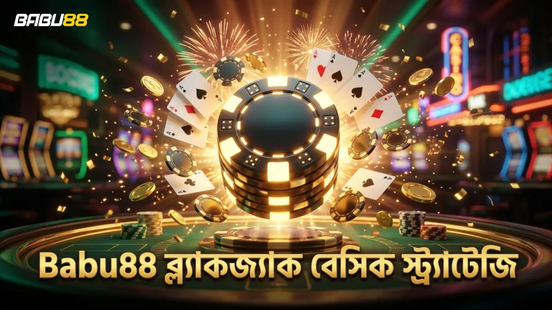 ব্ল্যাকজ্যাক অনলাইন খেলার বেসিক স্ট্র্যাটেজি Babu88-এ সঠিক ফল দেয়।