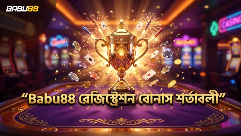 Babu88 রেজিস্ট্রেশন শেষে পাওয়া বোনাসের শর্তাবলী প্রদর্শন