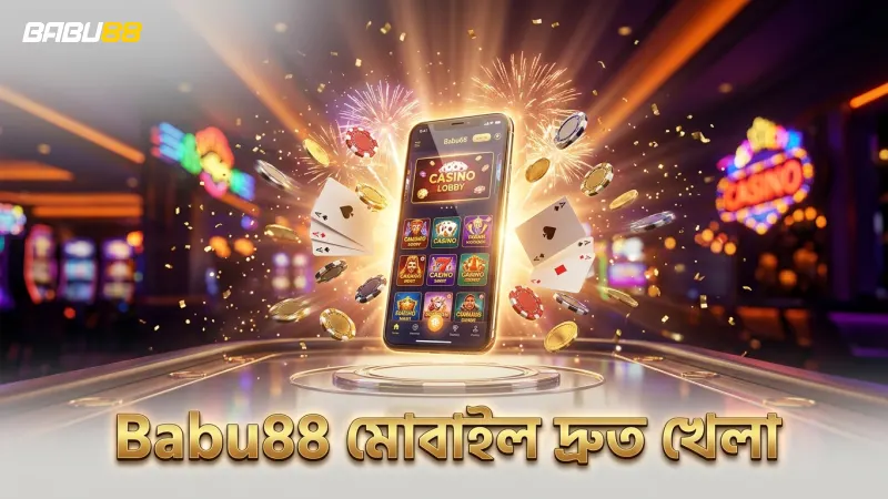 Babu88 অ্যাপে মোবাইল থেকে দ্রুত ল্যাকি নেকো খেলার সুবিধা।