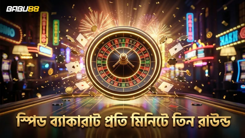 স্পিড ব্যাকারাটে প্রতি মিনিটে তিন রাউন্ড খেলার গতি বোঝায়।